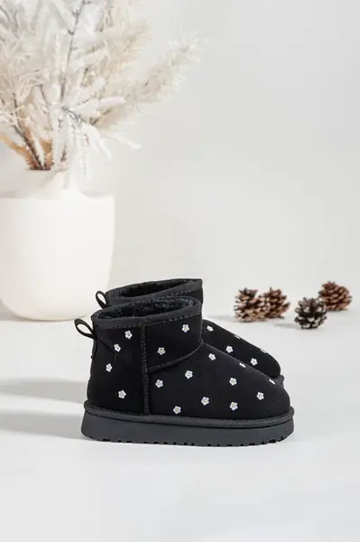 Dětské sněhule s květinami Gracina