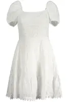 GUESS JEANS SHORT DRESS WOMEN WHITE