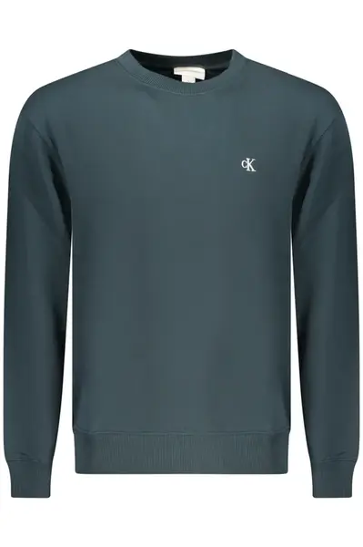 CALVIN KLEIN MEN&#39;S BLUE ZIP-UP SWEATSHIRT