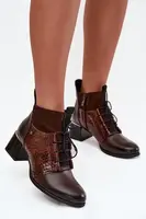 Elegantní kotníkové boty na podpatku