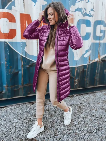 Dámský dlouhý prošívaný kabát LESSI