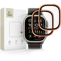 Tech-Protect Glass Ring 2x ochranné sklo na Apple Watch Ultra 1 / 2 / 3 (49mm), oranžové
