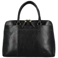 Dámská kožená kabelka do ruky černá - Katana Arifa