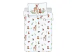Bavlnené obliečky do postieľky FOREST ANIMALS biele Rozmer obliečky: 40 x 60 cm | 100 x 135 cm