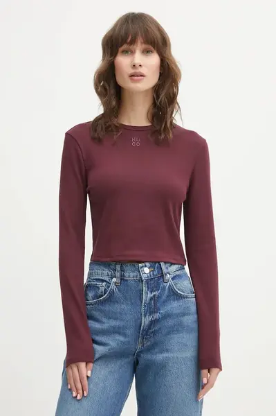 Tričko s dlhým rukávom HUGO Dafilomena_3