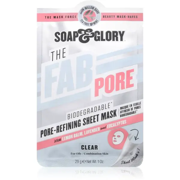 Soap & Glory The Fab Pore plátýnková maska 29 g