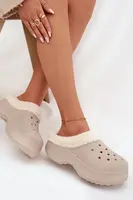 Dámske šľapky Boto Foam s kožušinou