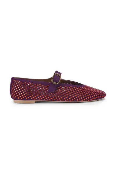 Semišové baleríny Kurt Geiger London Mayfair Ballet Flat