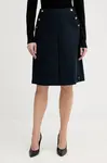 Sukňa s prímesou vlny Tommy Hilfiger