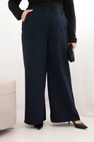 Plus size nohavice s širokými nohavicami