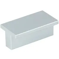 Úchytka rozteč 32 mm plast strieborná