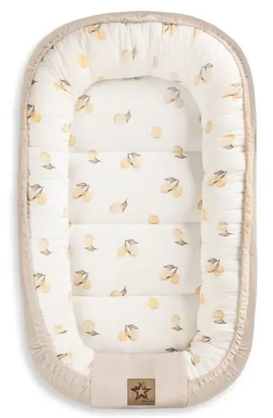Baby Nellys Hnízdečko pro miminko Premium Lemon, oboustranné - béžové