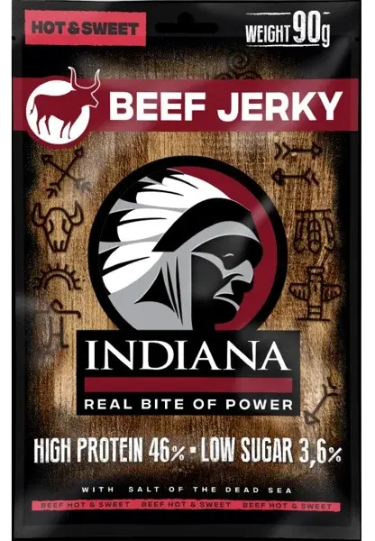 INDIANA JERKY Beef Hot & Sweet 90 g