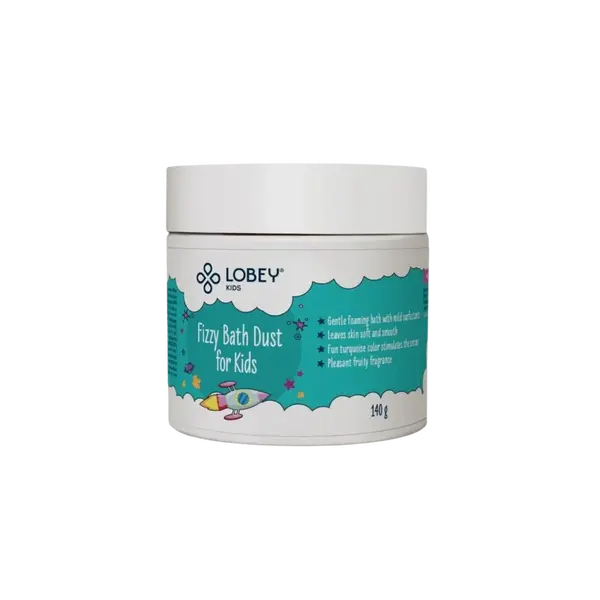 LOBEY Šumivý prach do kúpeľa pre deti 140 g