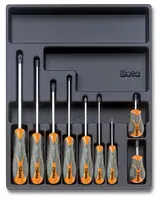 Beta tools SADA ŠROUBOVÁKŮ 9KS V PLASTOVÉ PODESTĚ, 2424/T161