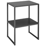home24 ODKLÁDACÍ STOLEK, tmavě šedá