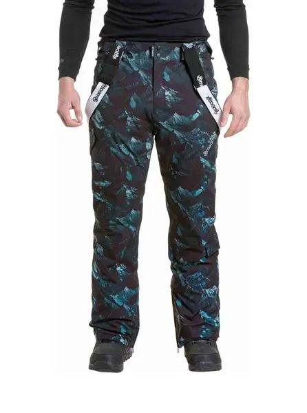 Pánské snb & ski kalhoty meatfly ghost černá/modrá l