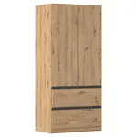 Rauch Möbel ŠATNÍ SKŘÍŇ S OTOČNÝMI DVEŘMI, dub artisan, 91/197/54 cm