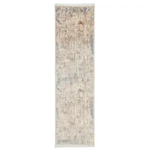 Novel BĚHOUN, 70/240 cm modrá, béžová