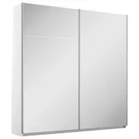 Rauch Möbel SKŘÍŇ S POSOUVACÍMI DVEŘMI, barvy stříbra, bílá, 181/197/61 cm