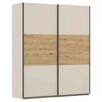 Rauch Möbel SKŘÍŇ S POSOUVACÍMI DVEŘMI, šampaňská, dub artisan, 175/210/59 cm