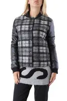 Dámská károvaná bomber bunda