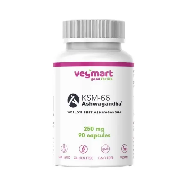 Vegmart Ashwagandha KSM-66® 250 mg, 90 kapsúl