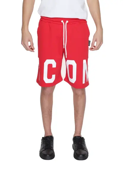 Červené pánské teplákové kraťasy ICON