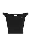 Calvin Klein černý top s lodičkovým výstřihem
