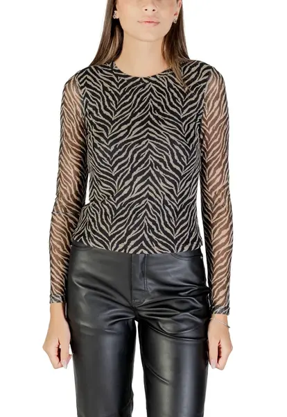 Vzorovaná blúzka s dlhými rukávmi