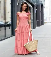 Gemre Norberto loose-fitting pink dress