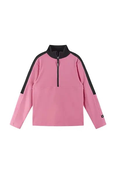 Dětská mikina Reima Laduille růžová barva, hladká, 5200393A
