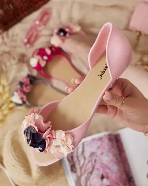 Resti Rubber ballerinas with flower Koddies