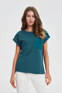 Marisse Dark Green T-Shirt With Pocket