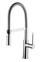 OMNIRES - Dřezová baterie s flexibilním ramenem a sprškou, chrom X3CR