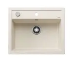 Blanco Dalago 6 - Silgranitový dřez, 62x51 cm, s ovládáním odtoku, jemná bílá 527063