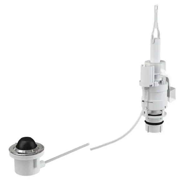 Alcadrain Ovládací tlačítka - Oddálené ovládání splachování, nožní, k zabudování do podlahy, chrom/černá MPO12