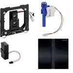 Geberit Splachovací systémy - Splachování pisoárů s elektronickým ovládáním, napájení z baterie, krycí deska typ 50, černý chrom 116.036.QD.1