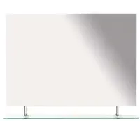 Sapho Wega - Zrcadlo 100x80 cm, s policí 60092