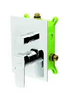 Novaservis Nobless Tina - Baterie pod omítku pro 2 spotřebiče s tělesem, chrom BOX38051R,0