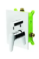 Novaservis Titania Iris New - Baterie pod omítku pro 2 spotřebiče s tělesem, chrom BOX94451R,0