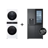SET - LG WashTower WT1210WWF + Chladnička InstaView™ GMG960EVEE