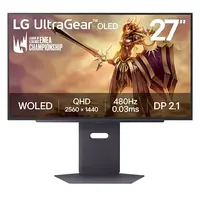 27" herní monitor LG UltraGear™ OLED 480Hz QHD - 0.03ms (GTG), DP 2.1, DisplayHDR True Black 400  27GX790A-B