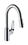 Hansgrohe Focus M42 - Dřezová baterie M429-H180 ECO, s výsuvnou sprškou, chrom 71862000