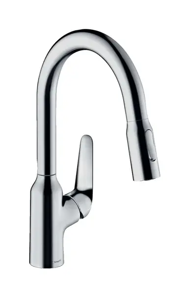 Hansgrohe Focus M42 - Dřezová baterie M429-H180 ECO, s výsuvnou sprškou, chrom 71862000
