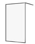 Cersanit Larga - Sprchová stěna Walk-In, 120x200 cm, černá/čiré sklo S932-140