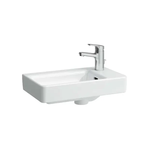 Laufen Pro S - Umývátko, 48x28 cm, 1 otvor pro baterii vpravo, s LCC, bílá H8159544001041