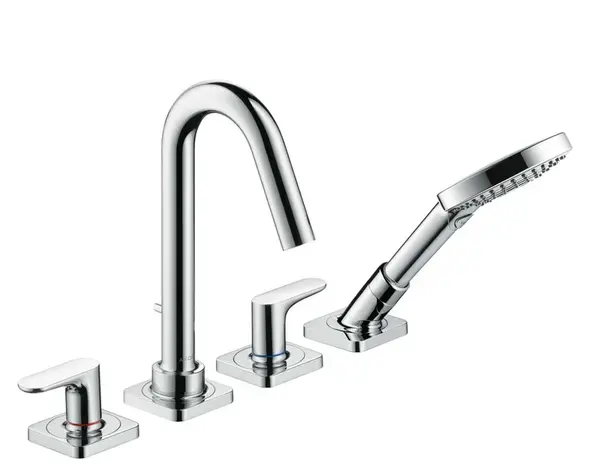 Axor Citterio M - Vanová baterie 4-otvorová, chrom 34444000