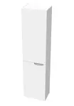 Ravak Classic II - Vysoká skříňka, 160x40x26 cm, 2 dvířka, panty vlevo, lesklá bílá /šedá X000001473