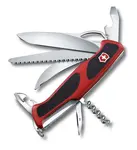 VICTORINOX - Velký kapesní nůž Ranger 57 M Grip, 13 funkcí, červená 0.9583.MC